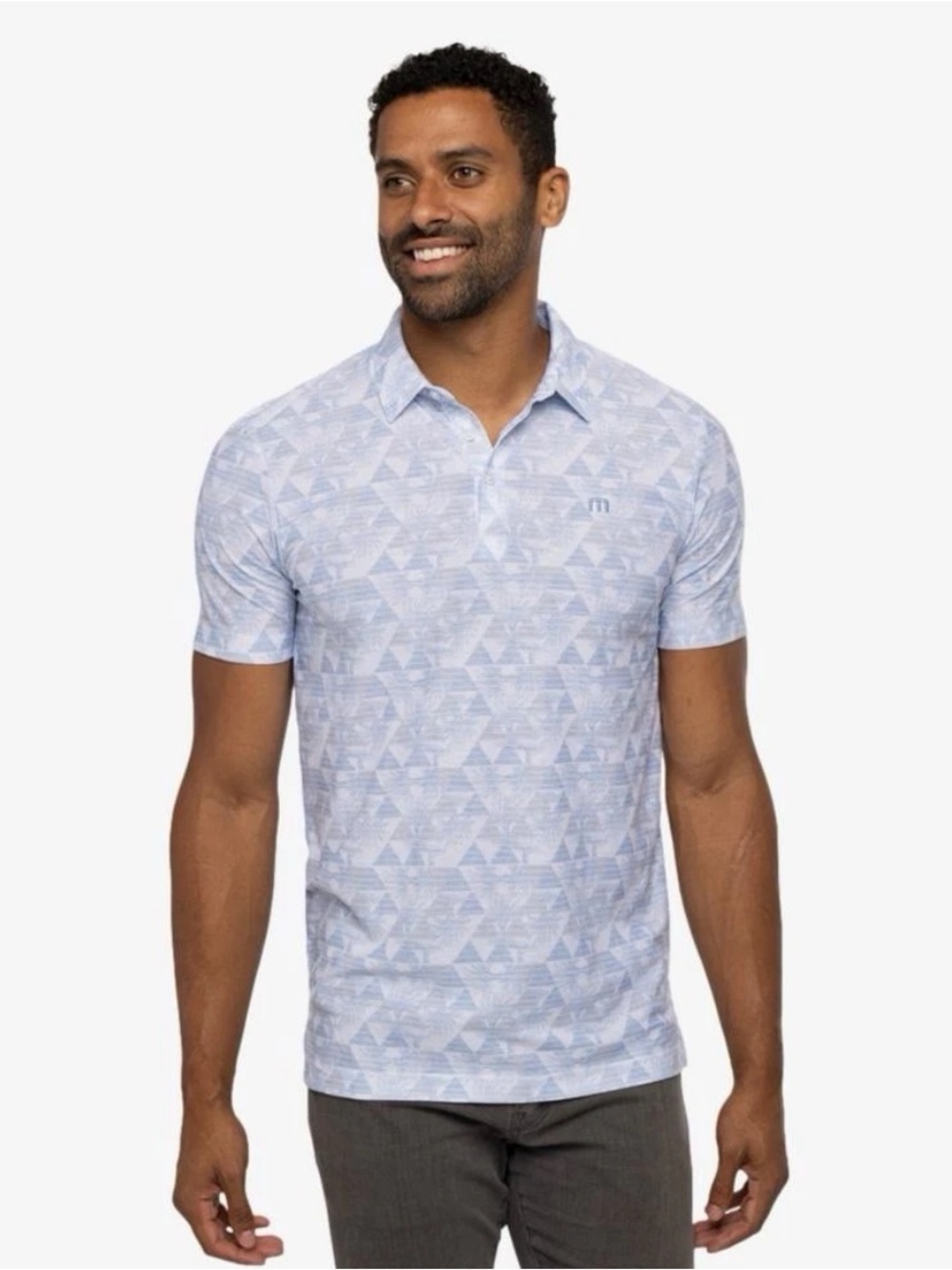 Travis Mathew At Home Short Sleeve Polo Shirt Clearwater Golf Course Insignia M